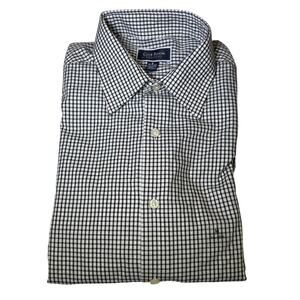 Club Room Men's Regular Fit Solid Dress Shirt, black/white Medium $50